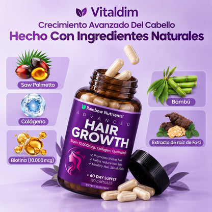 Vitaminas para el Crecimiento del Cabello