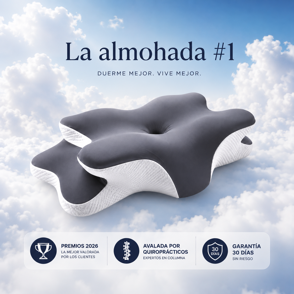 Almohada Cervical Ergonómica Vitaldim™
