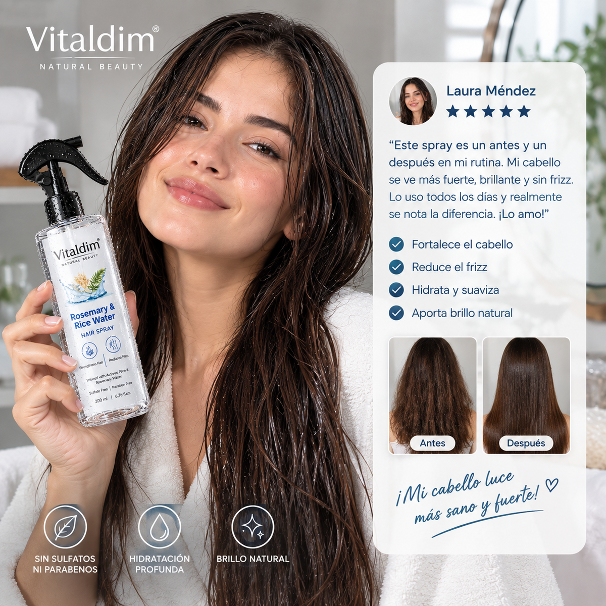 Vitaldim™ - Spray Capilar Romero & Arroz